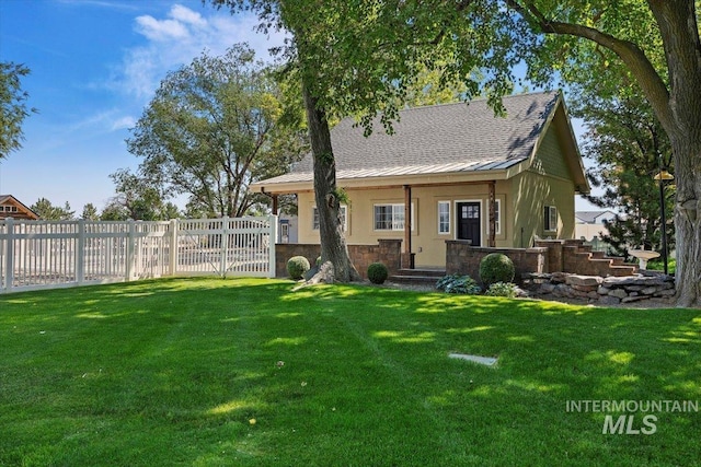 exterior space featuring fence