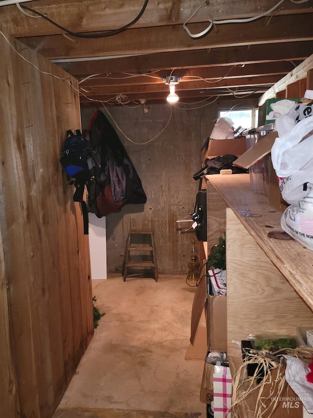 14797 Grangemont Rd, Orofino, ID 83544 - basement featuring wooden walls