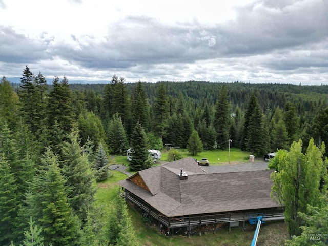 14797 Grangemont Rd, Orofino, ID 83544 - view from above of property with a heavily wooded area