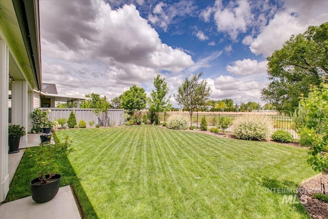 view of yard