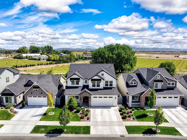 aerial perspective of suburban area