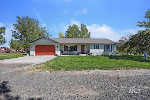 2123 E 3970 N, Filer, ID 83328 - ranch-style home with an attached garage, driveway, and a front yard