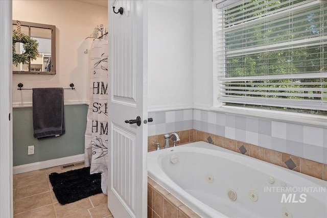 2123 E 3970 N, Filer, ID 83328 - bathroom featuring a jetted tub and tile patterned flooring