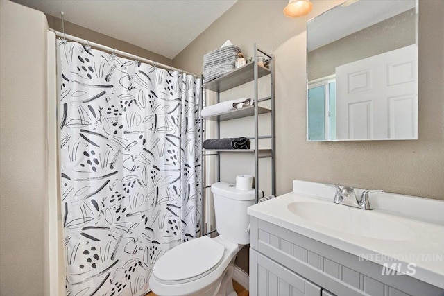 2123 E 3970 N, Filer, ID 83328 - bathroom with toilet, vanity, and a shower with curtain