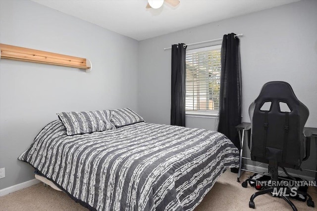 2123 E 3970 N, Filer, ID 83328 - bedroom featuring carpet, baseboards, and a ceiling fan