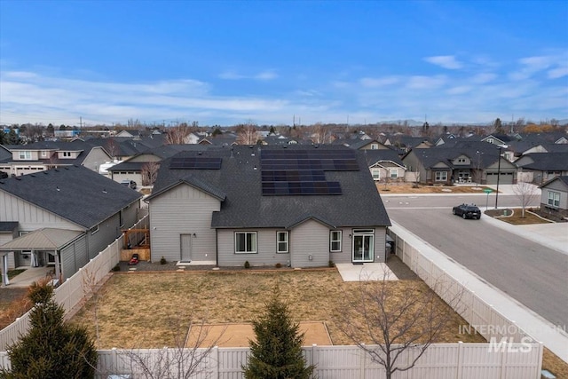 exterior space with a residential view