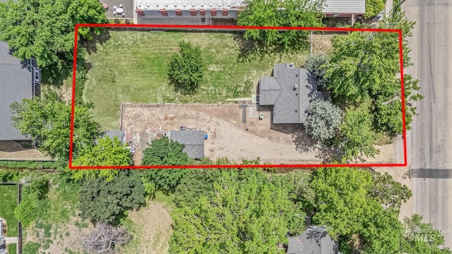 404 N Allumbaugh St, Boise, ID 83704 - aerial view of property's location with property parcel outlined