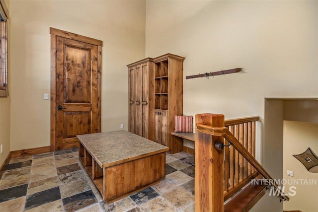 516 Whitewater Dr, Donnelly, ID 83615 - interior space with tile flooring and a high ceiling