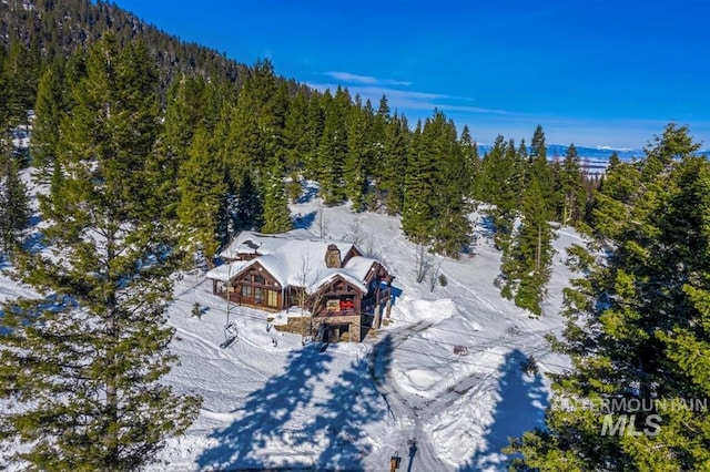516 Whitewater Dr, Donnelly, ID 83615 - view of snowy aerial view