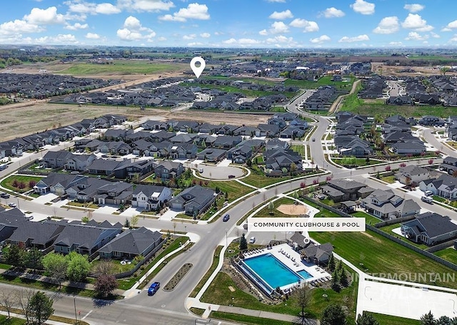 3012 E Parulo Dr, Meridian, ID 83642 - drone / aerial view featuring a residential view