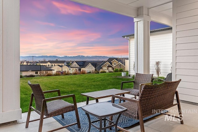 3012 E Parulo Dr, Meridian, ID 83642 - view of patio with a mountain view