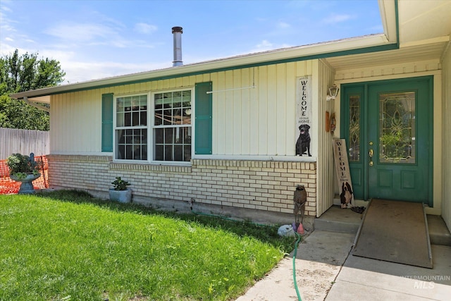 4667 S Shawnee Way, Boise, ID 83709 - property entrance with brick siding