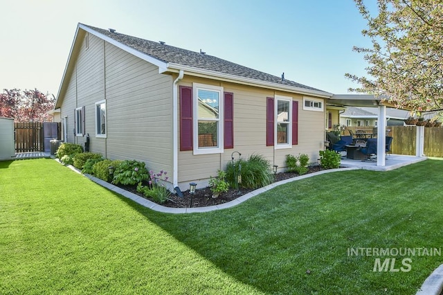 rear view of property with a patio