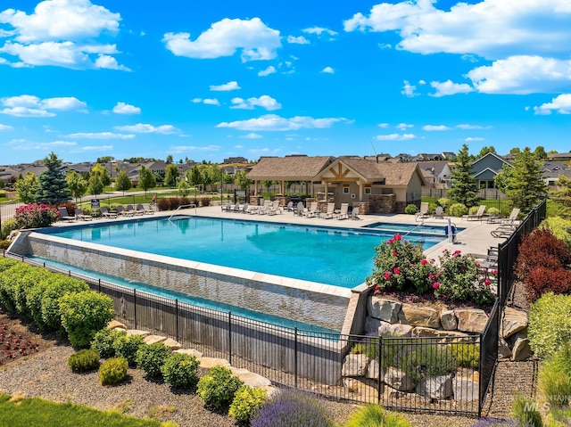 2843 E Murchison St, Meridian, ID 83642 - community pool featuring a patio area and a residential view