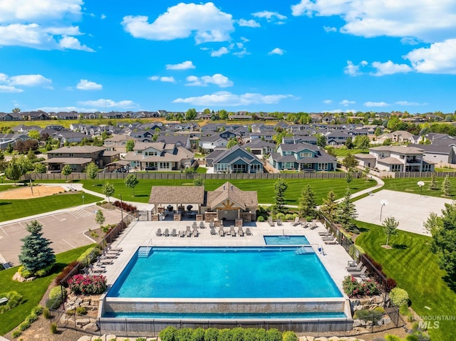 2843 E Murchison St, Meridian, ID 83642 - community pool featuring a residential view and a patio