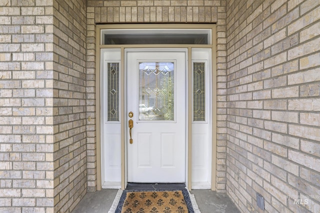 816 River View Dr, Twin Falls, ID 83301 - doorway to property with brick siding