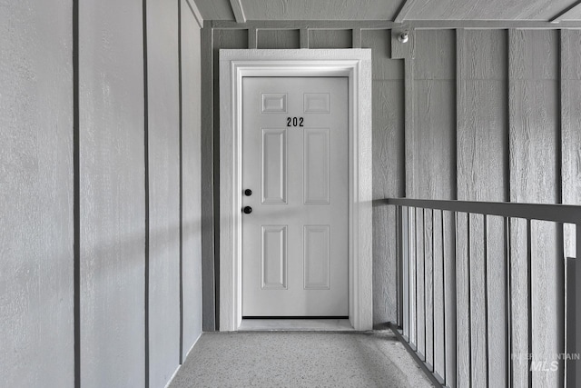 view of exterior entry