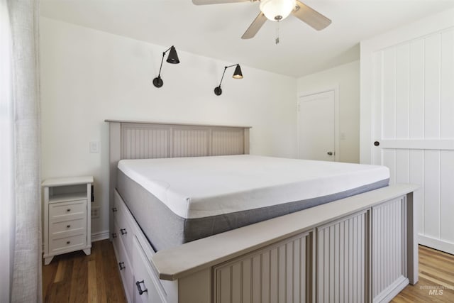 608 S Eagleson Rd, Boise, ID 83705 - bedroom with wood finished floors and ceiling fan
