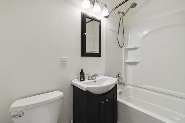 608 S Eagleson Rd, Boise, ID 83705 - full bathroom featuring vanity, toilet, and tub / shower combination