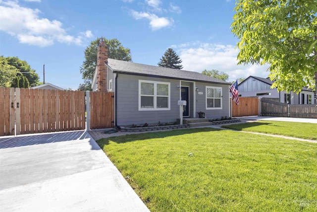 608 S Eagleson Rd, Boise, ID 83705 - bungalow-style home with a chimney, a gate, and a shingled roof