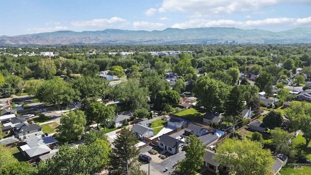 608 S Eagleson Rd, Boise, ID 83705 - aerial overview of property's location with a mountain backdrop and nearby suburban area