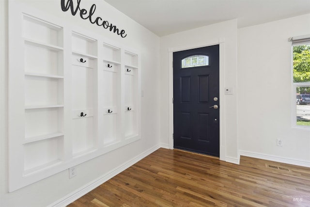 608 S Eagleson Rd, Boise, ID 83705 - mudroom featuring dark wood-type flooring and baseboards