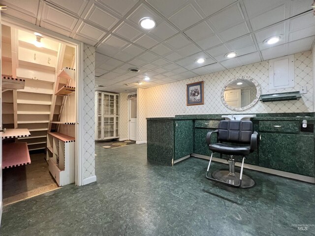 710 Locust St, Twin Falls, ID 83301 - office space featuring wallpapered walls and recessed lighting