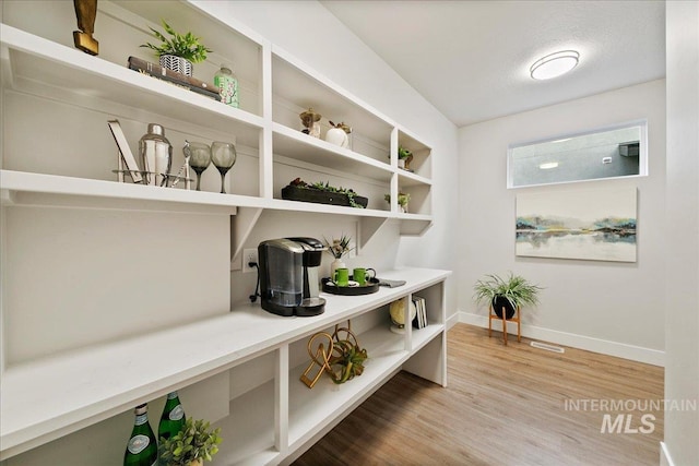 interior space featuring hardwood / wood-style flooring