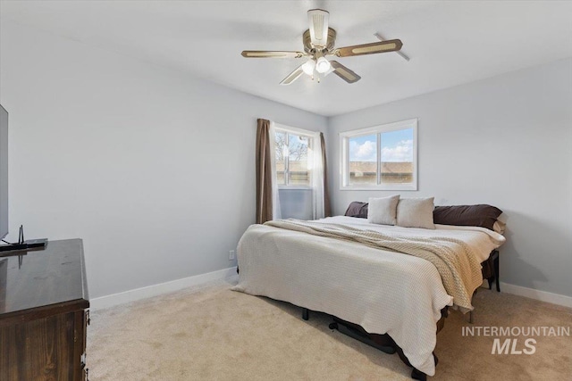 4320 N Locust Grv, Meridian, ID 83642 - bedroom featuring carpet floors, a ceiling fan, and baseboards