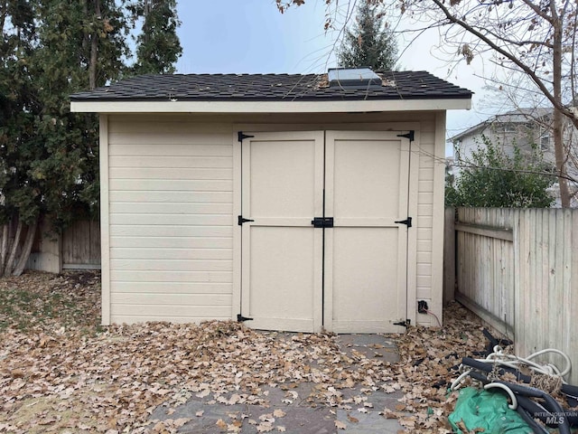 view of outbuilding