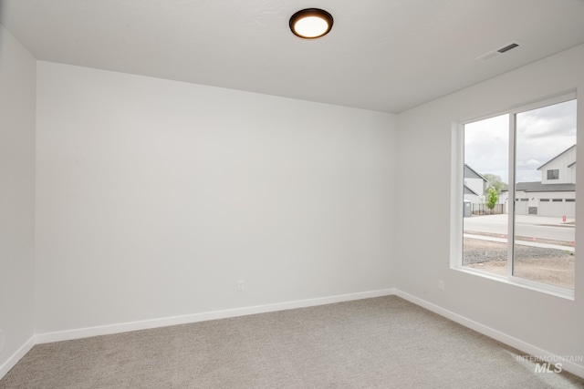 view of carpeted empty room