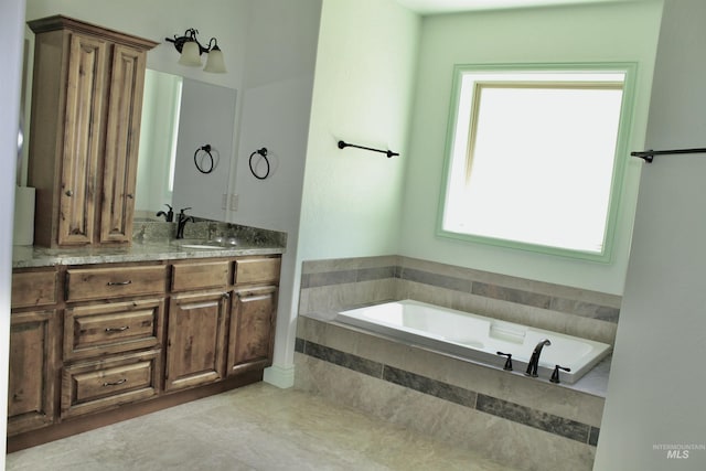 3349 E 4050 N, Twin Falls, ID 83301 - full bathroom with a bath, vanity, and tile patterned floors