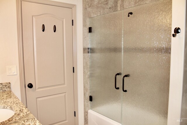 3349 E 4050 N, Twin Falls, ID 83301 - bathroom featuring vanity and shower / bath combination with glass door