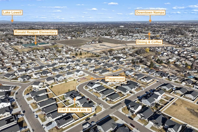 3749 E Rock Falls St, Nampa, ID 83686 - birds eye view of property