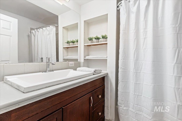 bathroom with vanity