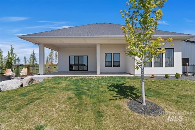 back of house featuring a patio