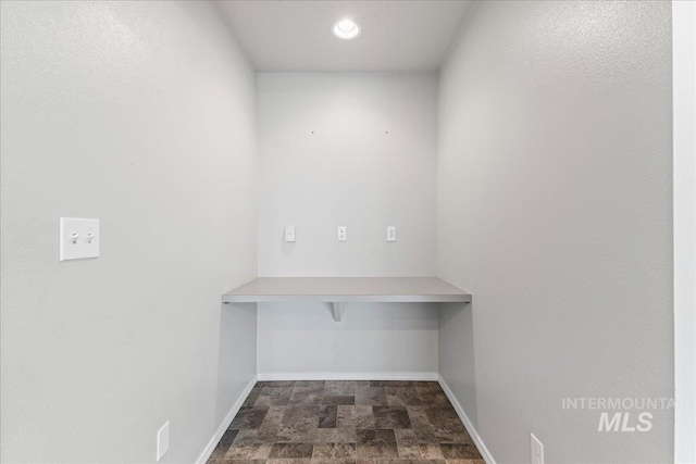 interior space with baseboards