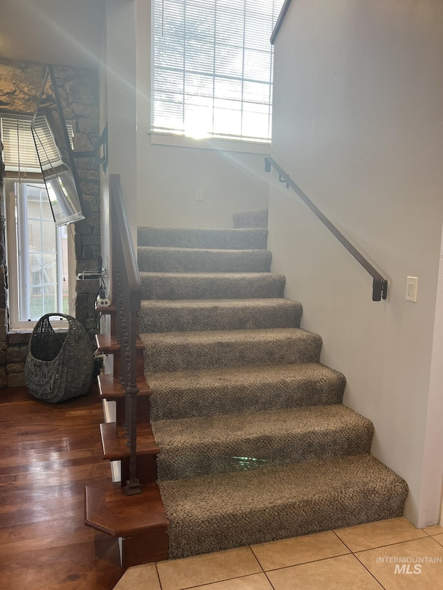 140 W Valley Rd, Hagerman, ID 83332 - stairs with healthy amount of natural light and wood finished floors