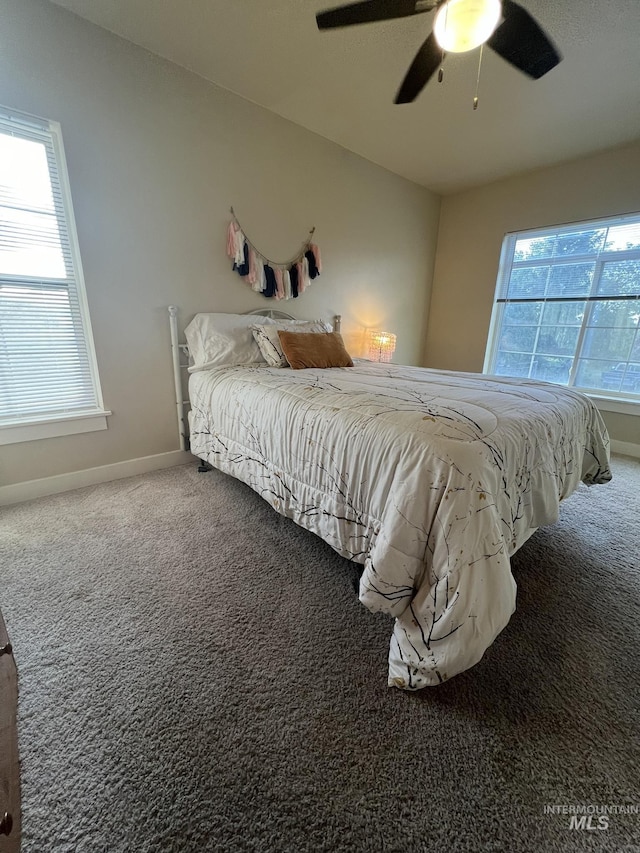 140 W Valley Rd, Hagerman, ID 83332 - carpeted bedroom featuring baseboards and ceiling fan