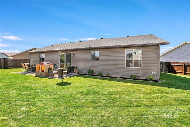 614 Ethan Ct, Jerome, ID 83338 - rear view of property featuring a patio