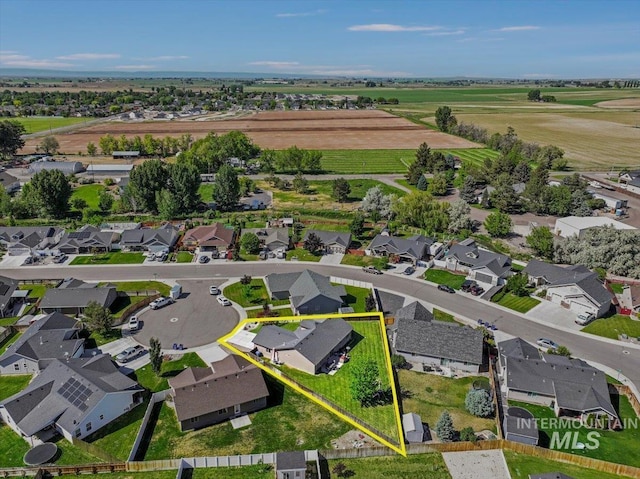 614 Ethan Ct, Jerome, ID 83338 - aerial view of residential area with property boundaries highlighted