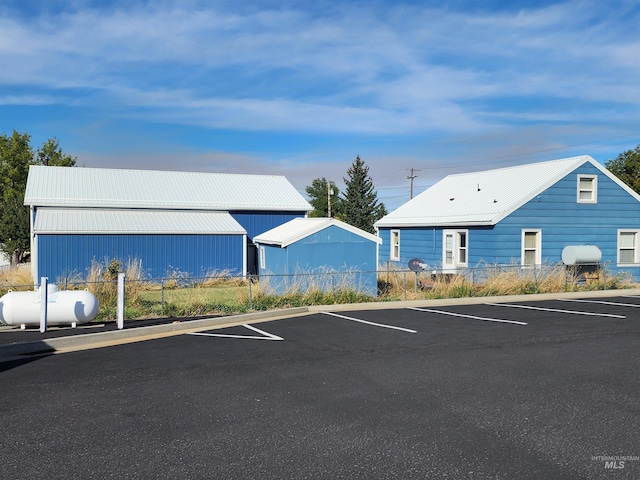 view of parking / parking lot