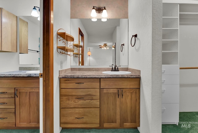 204 Hilldrop St, Caldwell, ID 83605 - full bathroom featuring two vanities and a sink