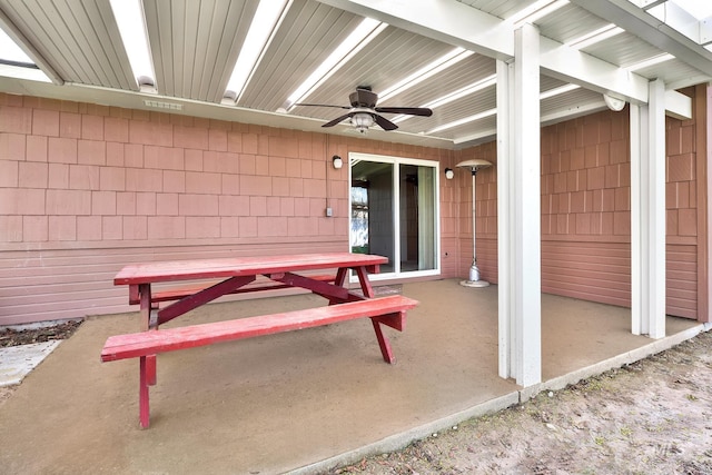 204 Hilldrop St, Caldwell, ID 83605 - view of patio featuring ceiling fan