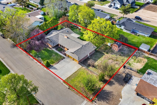 204 Hilldrop St, Caldwell, ID 83605 - drone / aerial view featuring a residential view