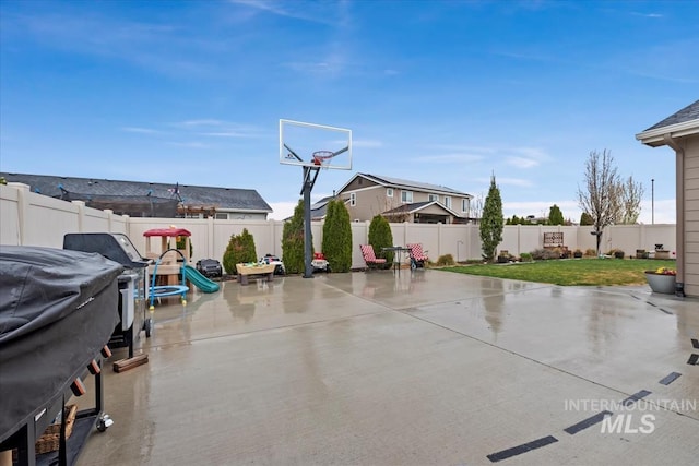 view of patio / terrace featuring a fenced backyard