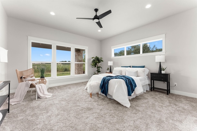 6536 W Flathead Lake St, Eagle, ID 83616 - carpeted bedroom with recessed lighting and a ceiling fan