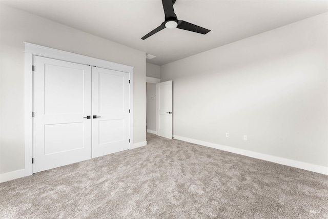 6536 W Flathead Lake St, Eagle, ID 83616 - unfurnished bedroom with carpet, a closet, and ceiling fan