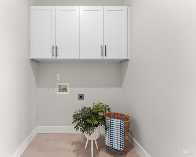 6536 W Flathead Lake St, Eagle, ID 83616 - washroom featuring electric dryer hookup, cabinet space, and hookup for a washing machine