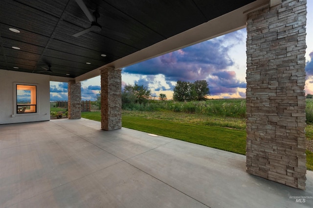 6536 W Flathead Lake St, Eagle, ID 83616 - view of patio featuring a ceiling fan